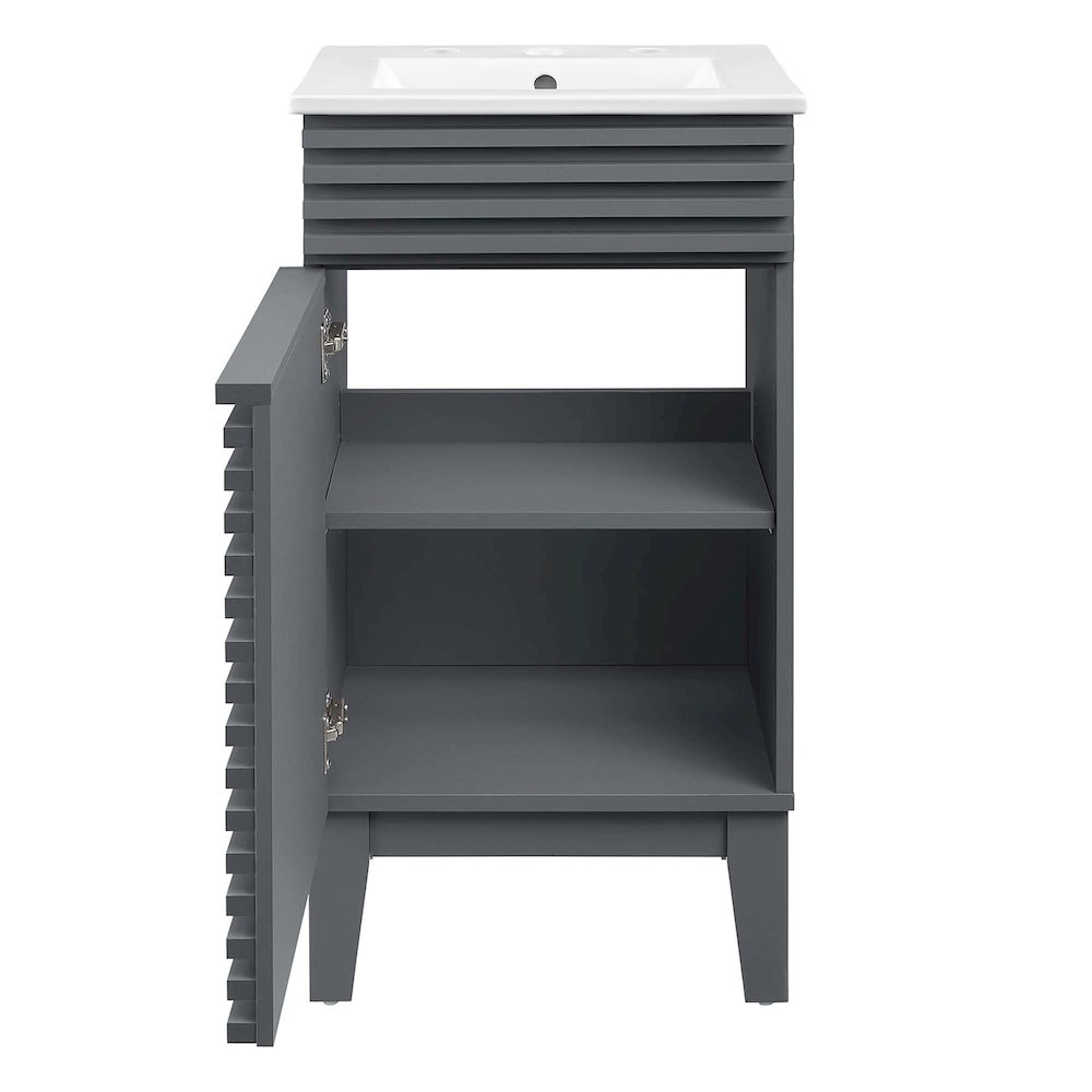 Render 18" Bathroom Vanity Cabinet. Picture 5