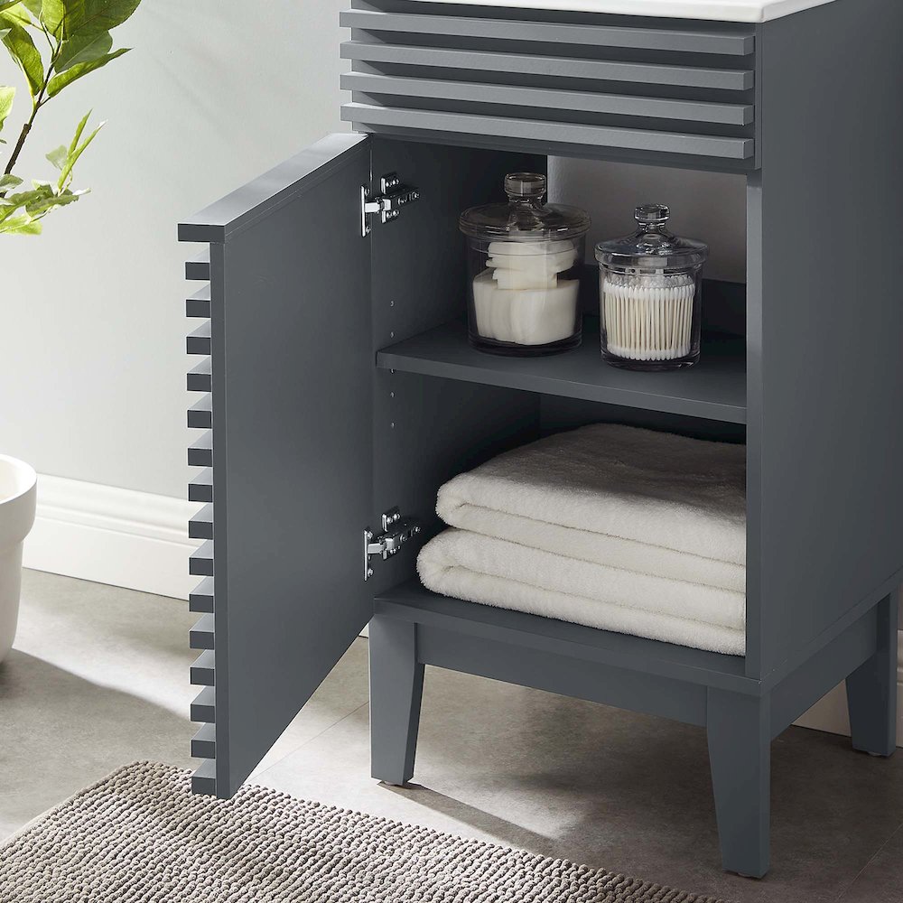 Render 18" Bathroom Vanity Cabinet. Picture 9