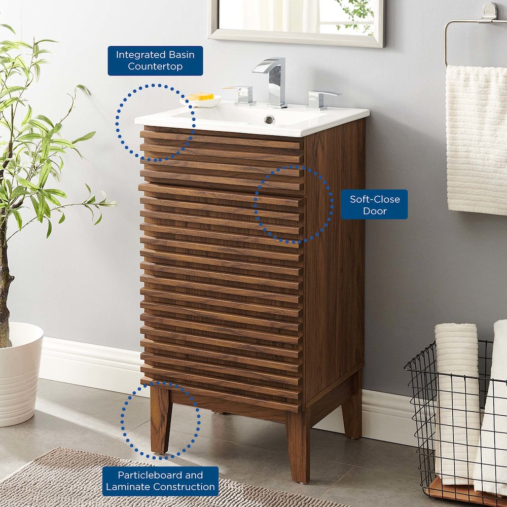 Render 18" Bathroom Vanity Cabinet. Picture 9