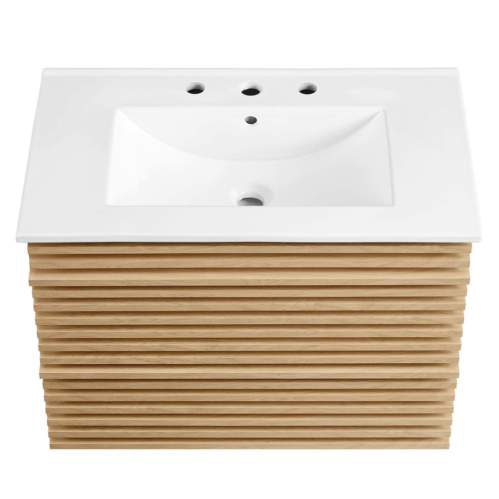 Render 30" Wall-Mount Bathroom Vanity. Picture 6