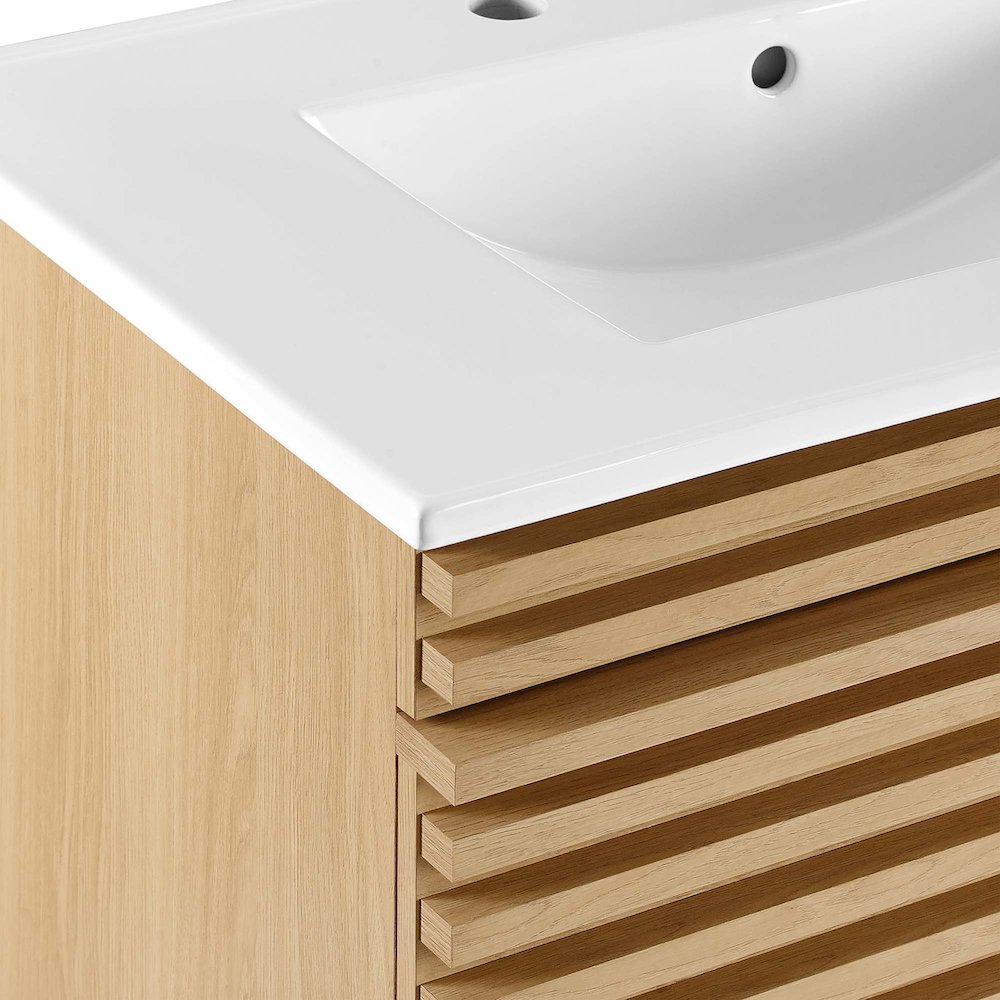 Render 30" Wall-Mount Bathroom Vanity. Picture 7