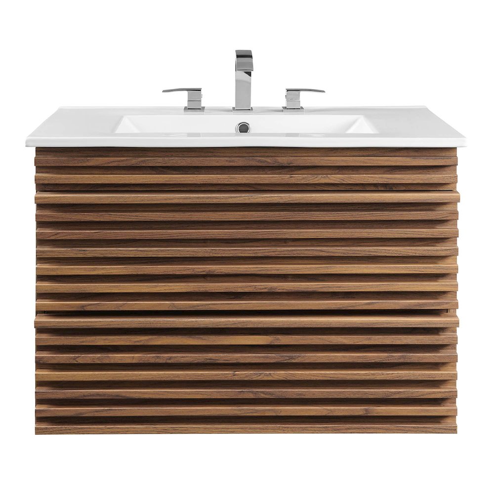 Render 30" Wall-Mount Bathroom Vanity. Picture 7