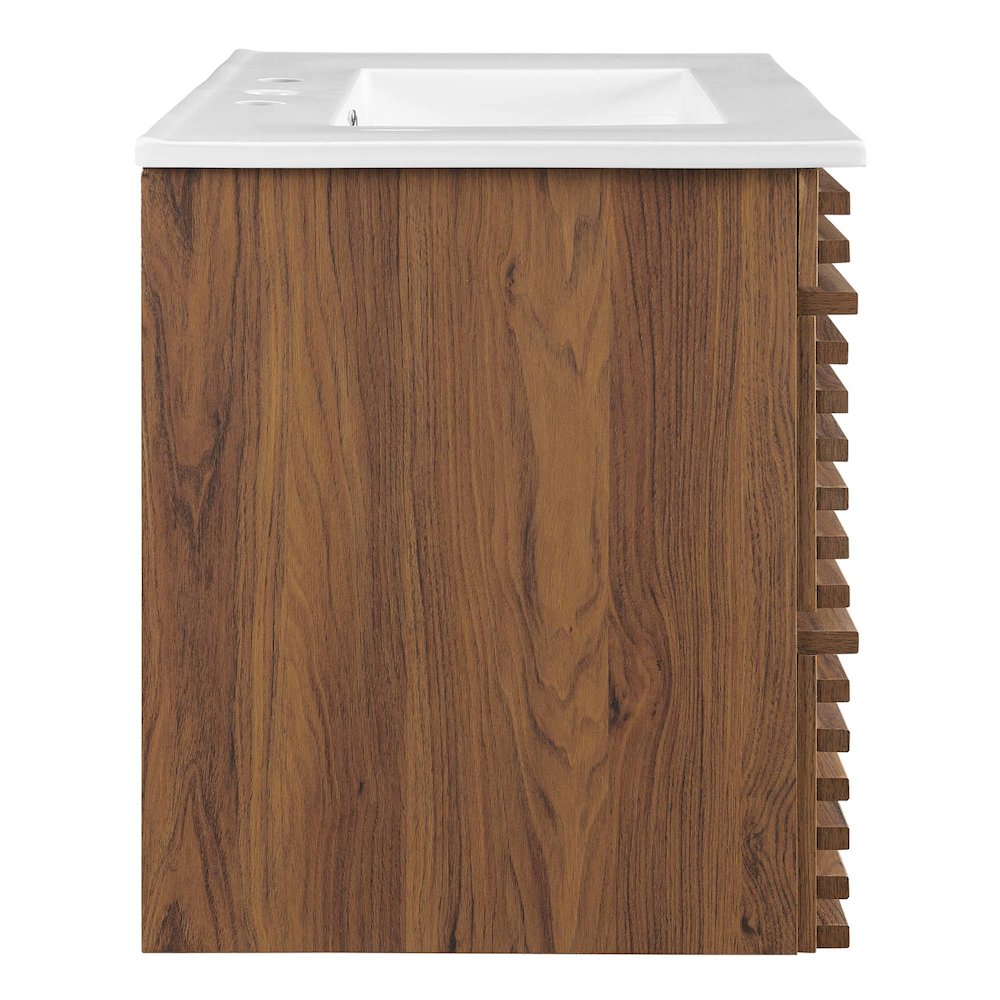 Render 30" Wall-Mount Bathroom Vanity. Picture 2