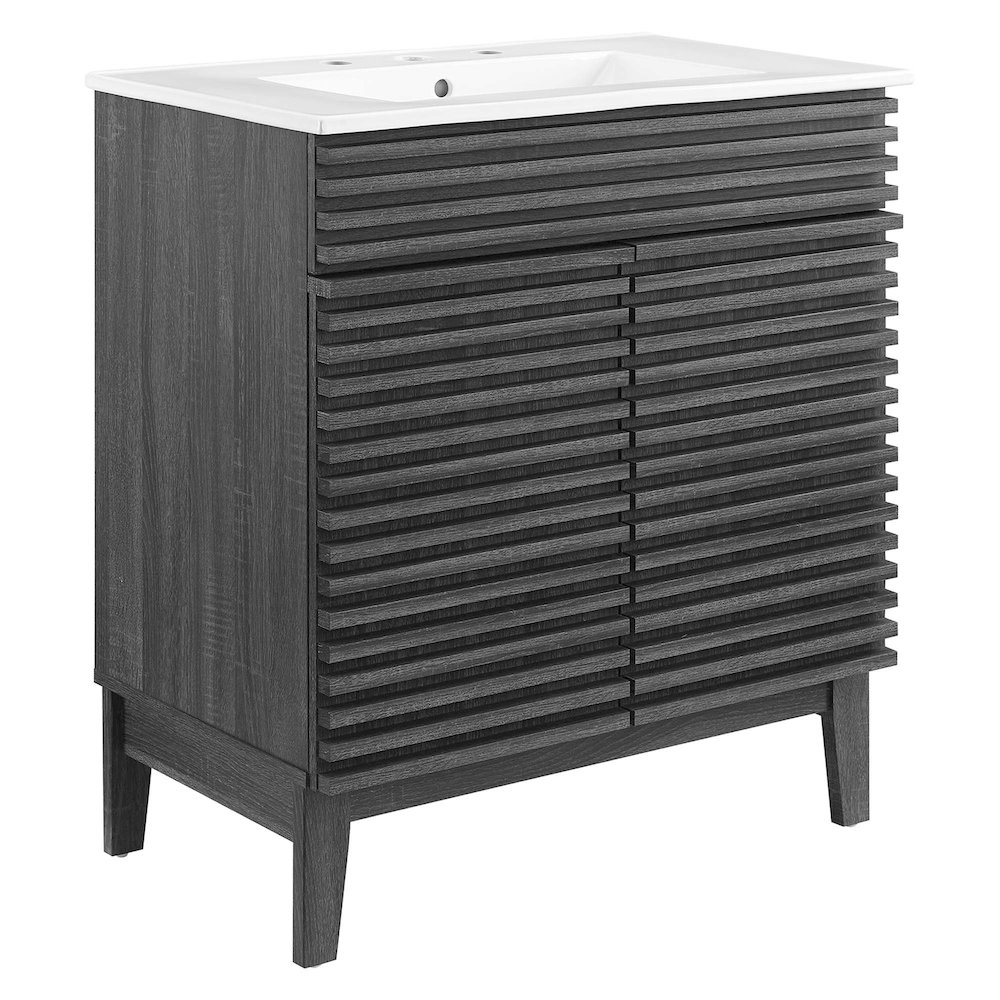 Render 30" Bathroom Vanity Cabinet. Picture 1