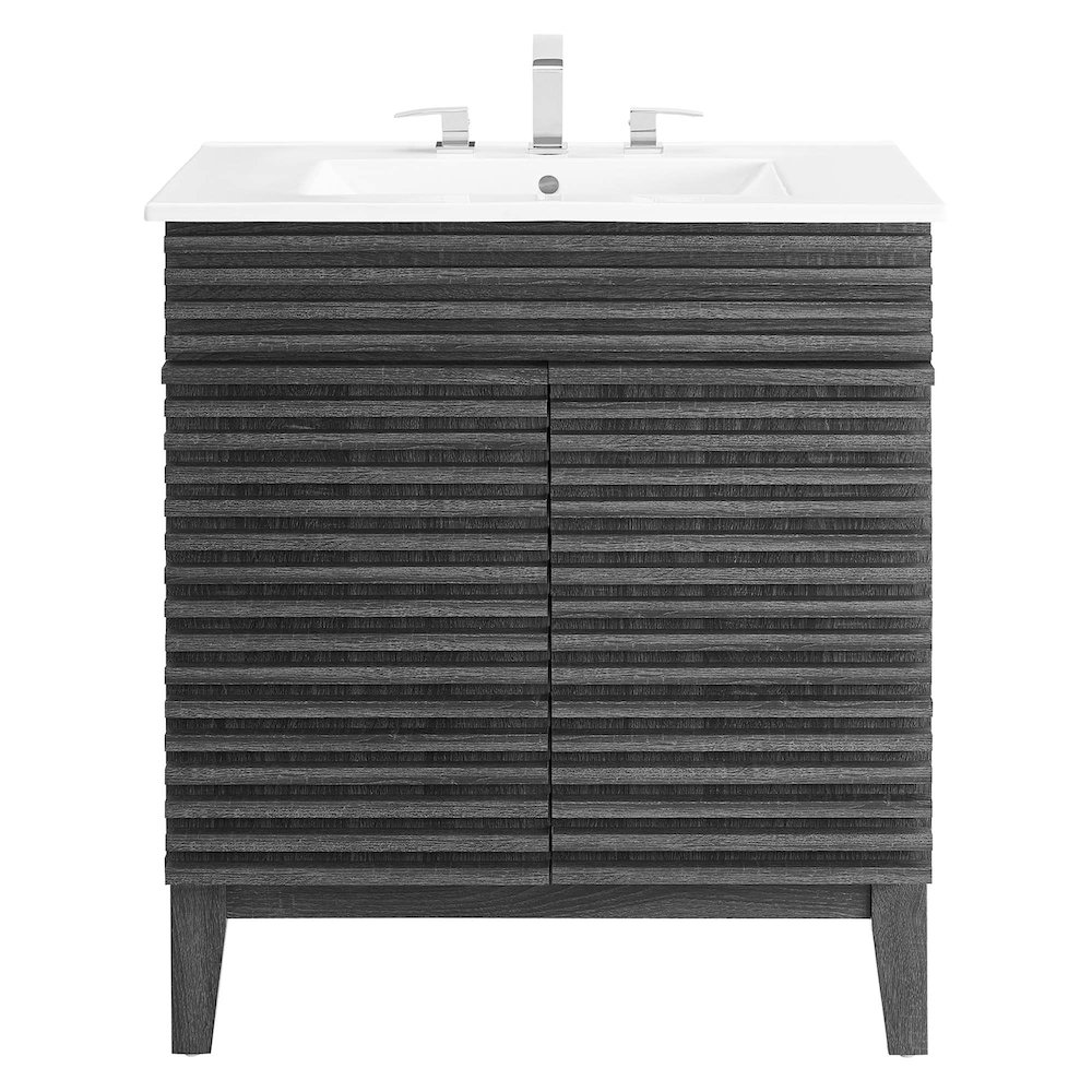 Render 30" Bathroom Vanity Cabinet. Picture 4