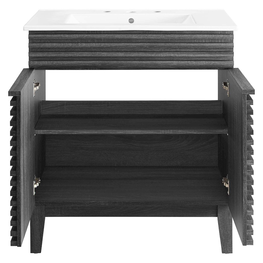 Render 30" Bathroom Vanity Cabinet. Picture 5