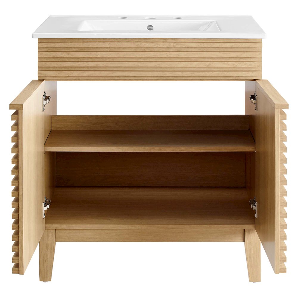 Render 30" Bathroom Vanity Cabinet. Picture 5