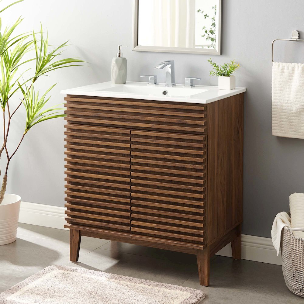 Render 30" Bathroom Vanity Cabinet. Picture 8