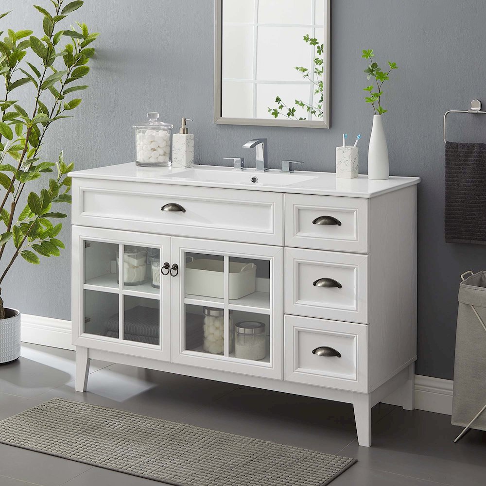 Isle 48" Bathroom Vanity Cabinet. Picture 8