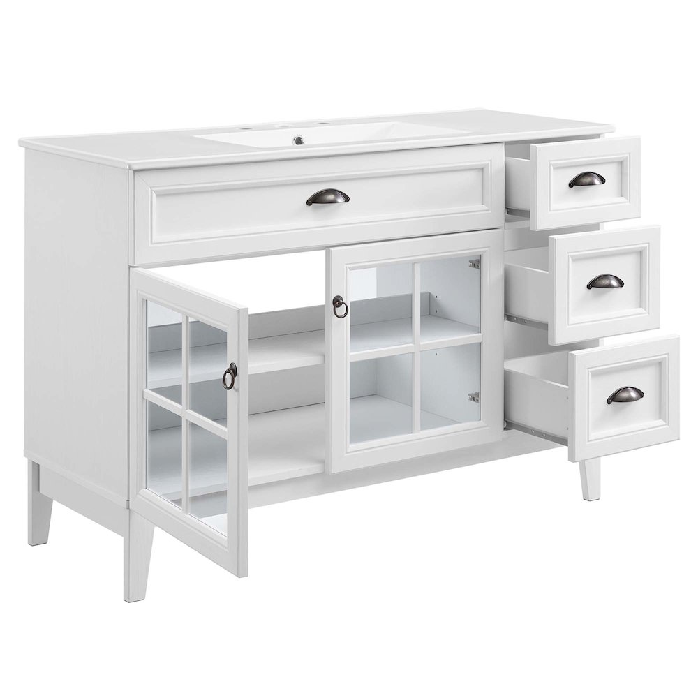 Isle 48" Bathroom Vanity Cabinet. Picture 5