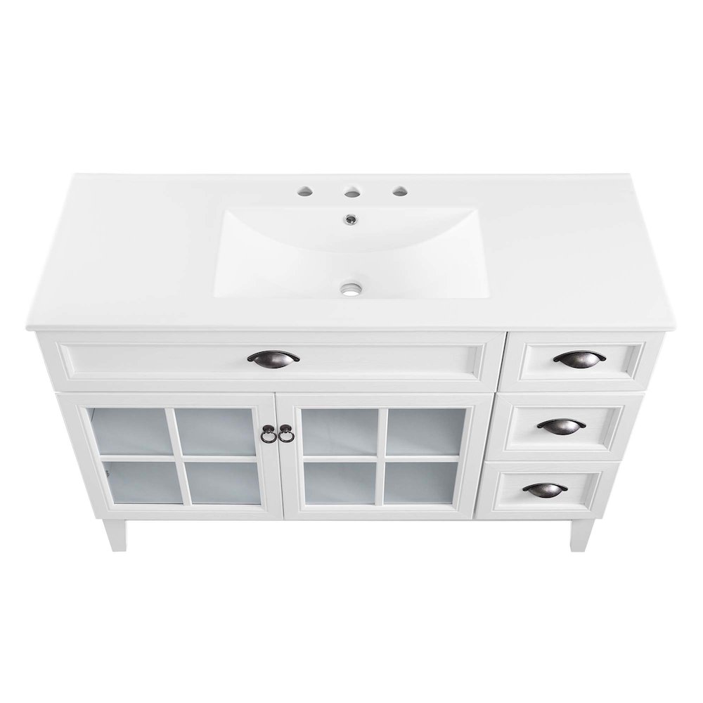 Isle 48" Bathroom Vanity Cabinet. Picture 4