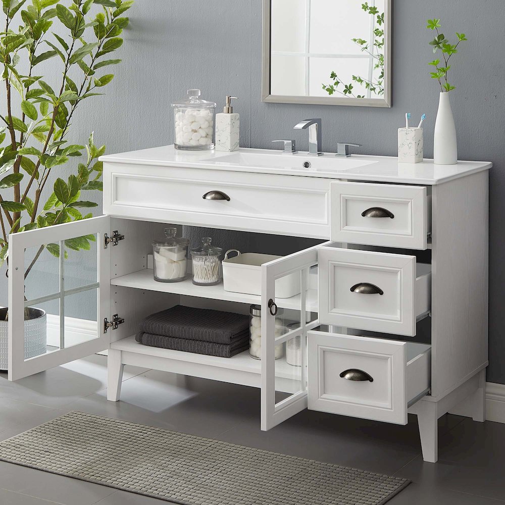 Isle 48" Bathroom Vanity Cabinet. Picture 9