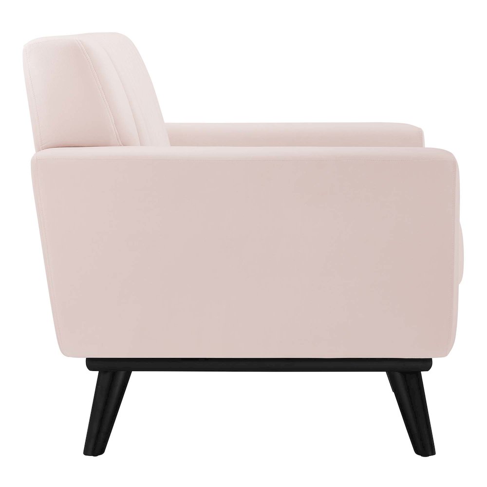 Engage Channel Tufted Performance Velvet Armchair. Picture 2