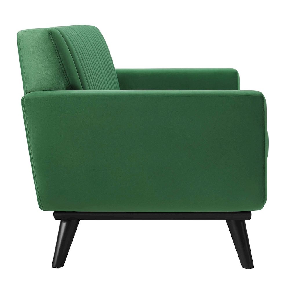 Engage Channel Tufted Performance Velvet Loveseat. Picture 2