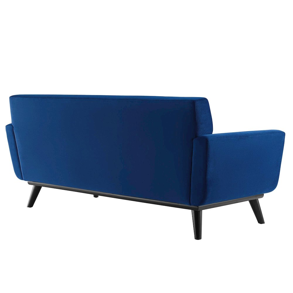 Engage Channel Tufted Performance Velvet Loveseat. Picture 3