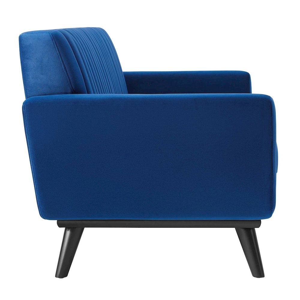 Engage Channel Tufted Performance Velvet Loveseat. Picture 2