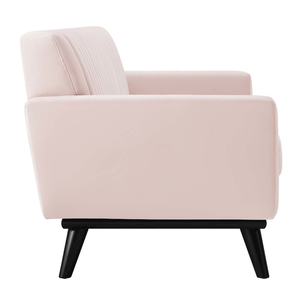 Engage Channel Tufted Performance Velvet Loveseat. Picture 2