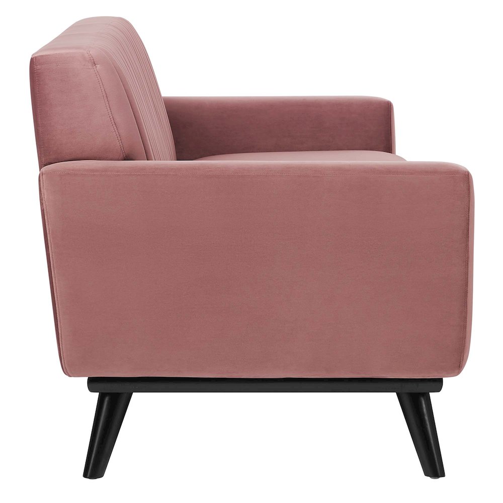 Engage Channel Tufted Performance Velvet Sofa. Picture 2