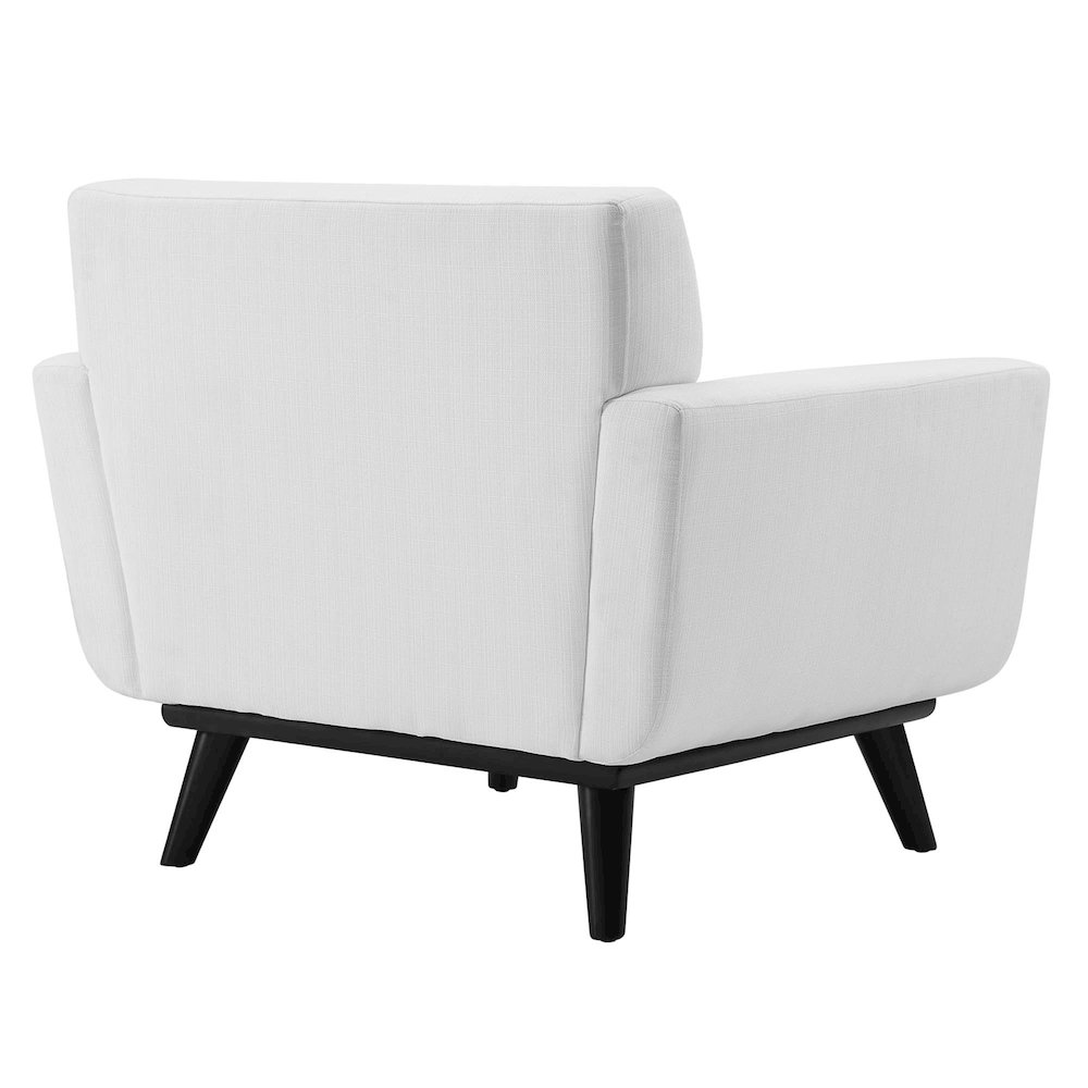 Engage Channel Tufted Fabric Armchair. Picture 3