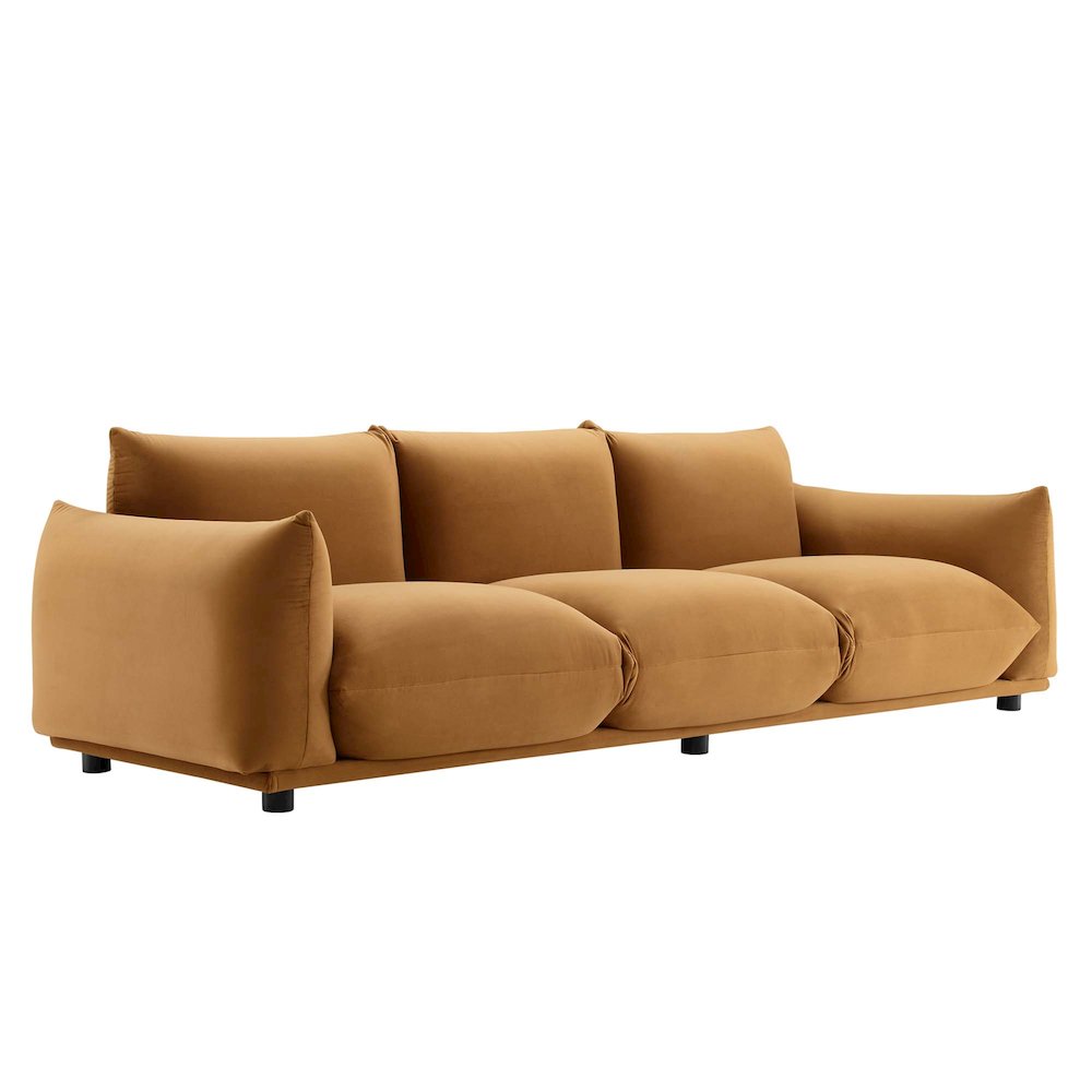 Copious Performance Velvet Sofa. Picture 1