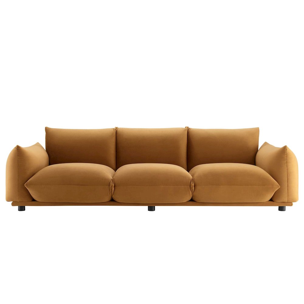 Copious Performance Velvet Sofa. Picture 4