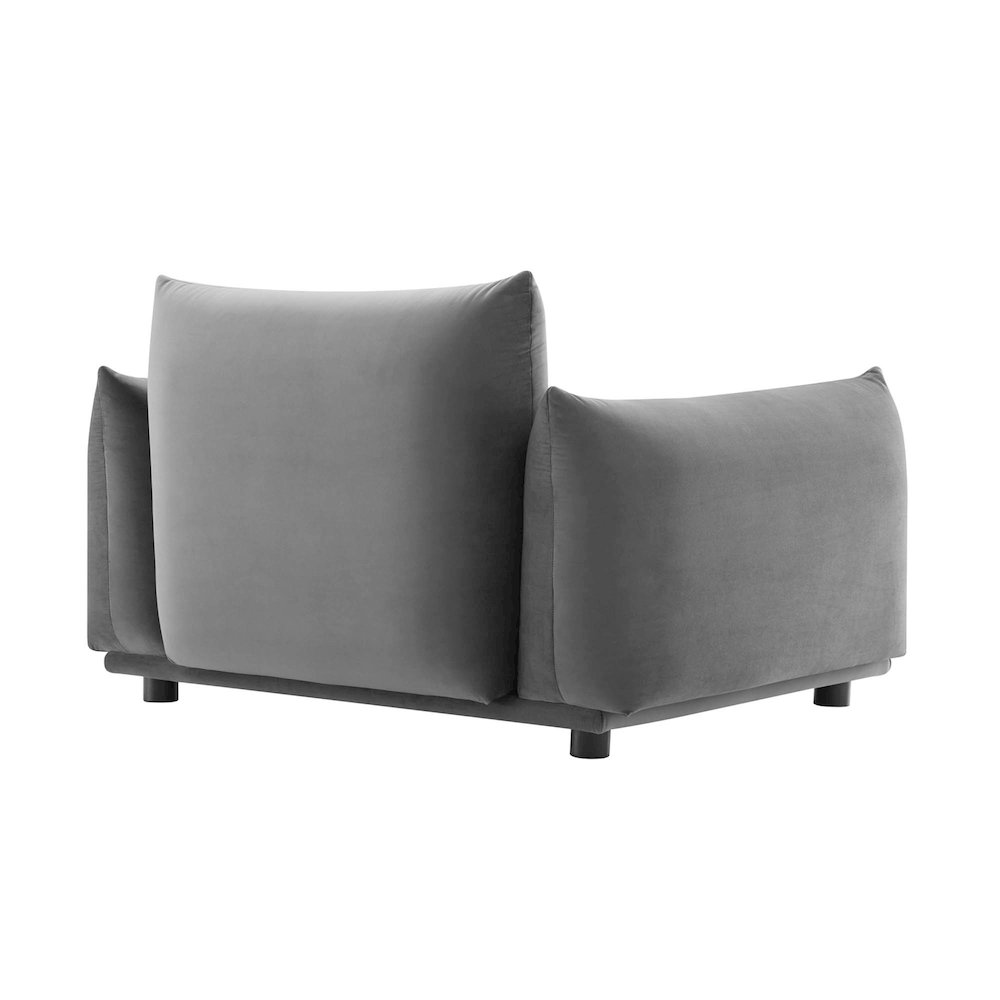Copious Performance Velvet Armchair. Picture 3