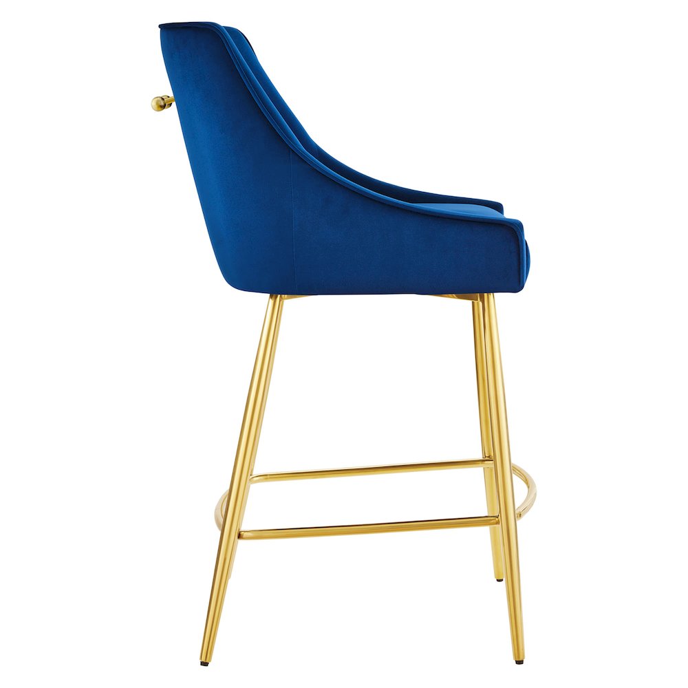 Discern Performance Velvet Counter Stool. Picture 4