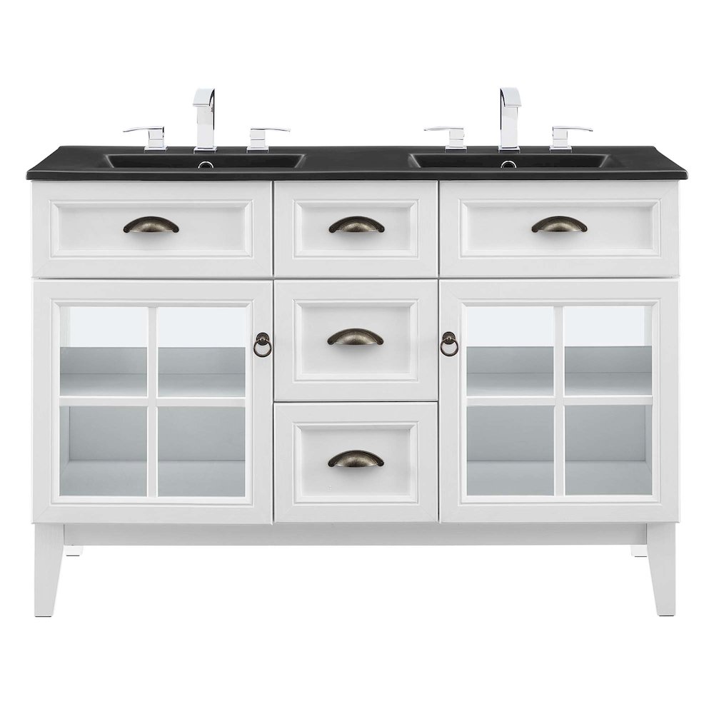 Isle 48" Double Bathroom Vanity Cabinet. Picture 9
