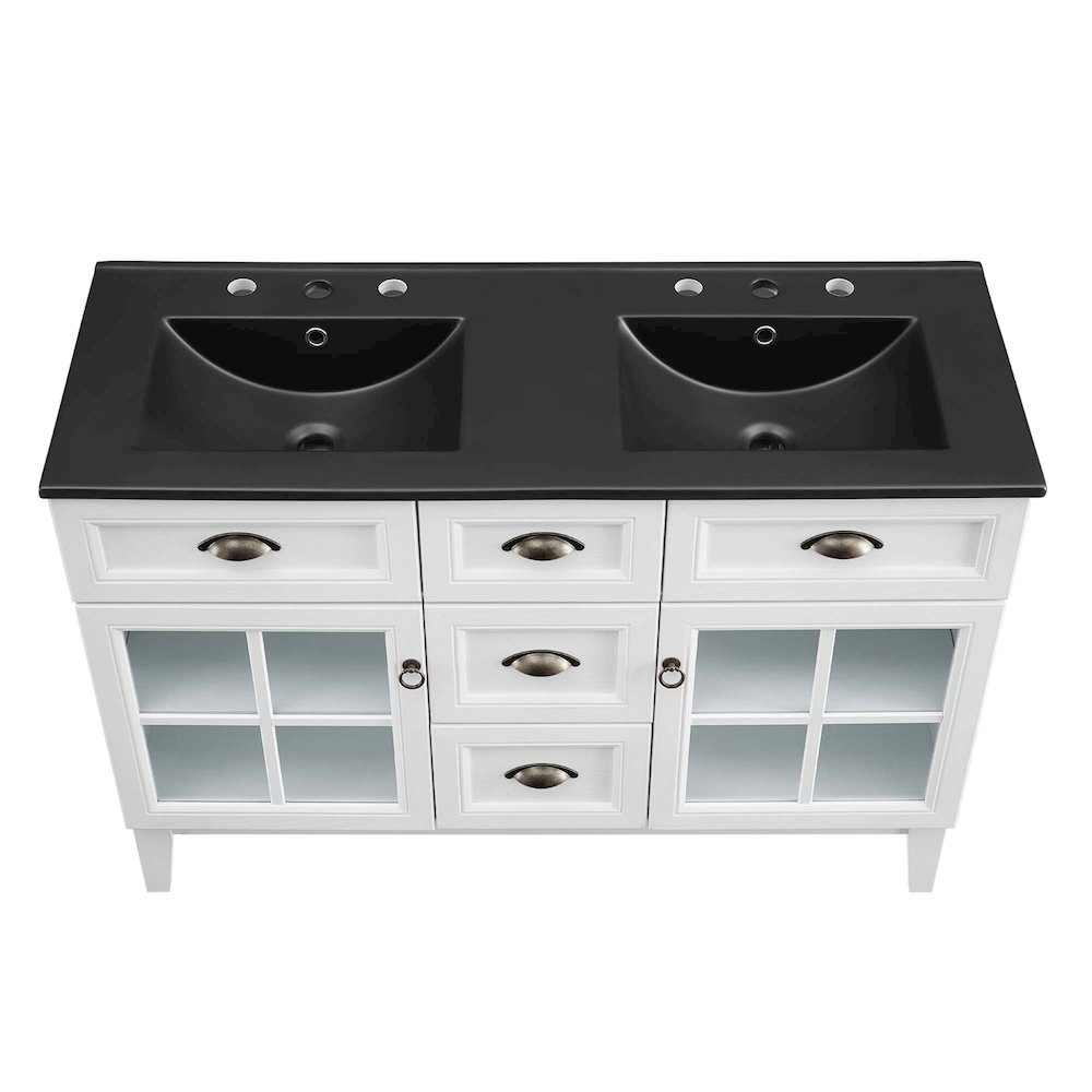 Isle 48" Double Bathroom Vanity Cabinet. Picture 10