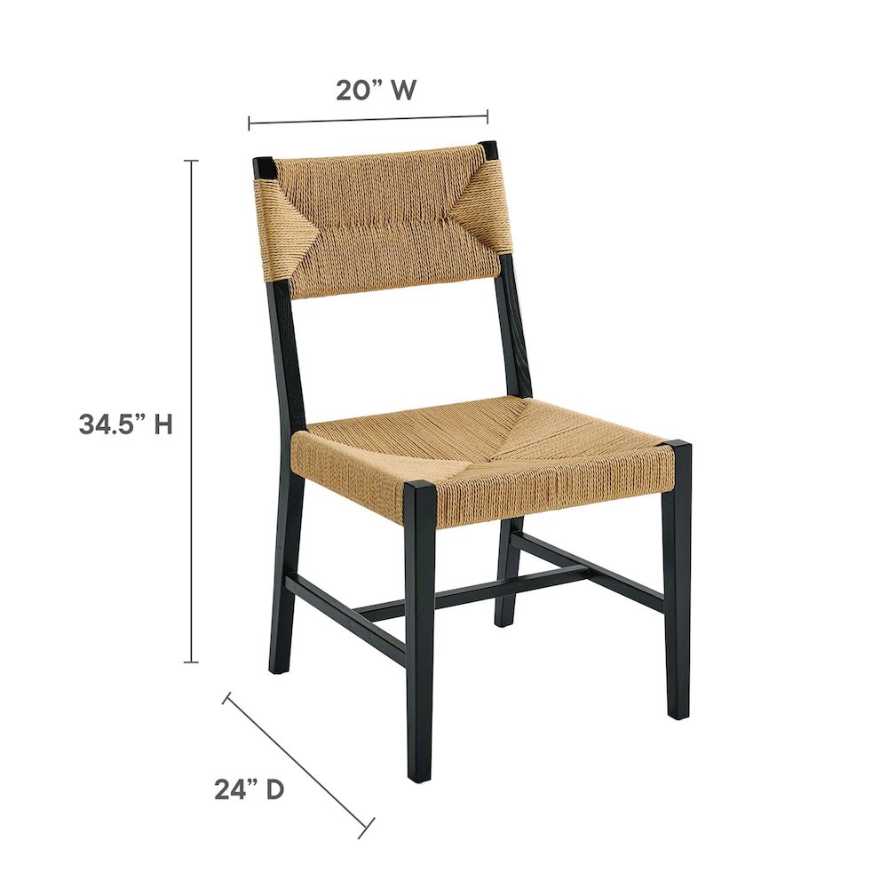 Bodie Wood Dining Chair. Picture 3