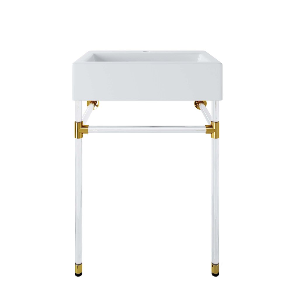 Redeem 24" Acrylic Wall-Mount Bathroom Vanity. Picture 1