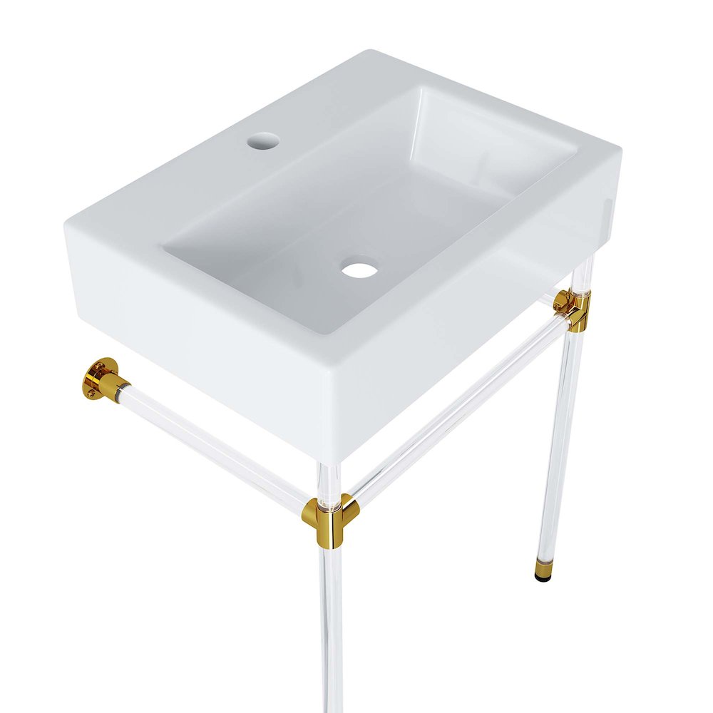 Redeem 24" Acrylic Wall-Mount Bathroom Vanity. Picture 3