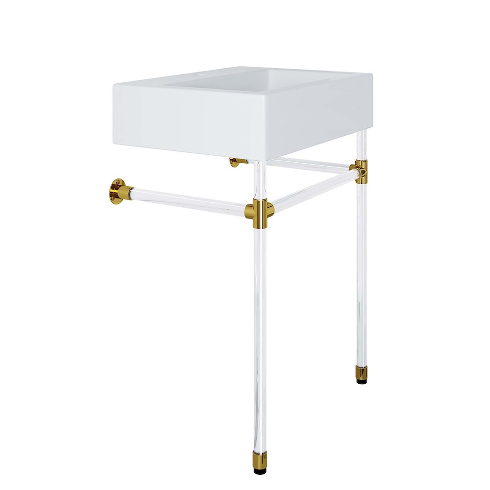 Redeem 24" Acrylic Wall-Mount Bathroom Vanity. Picture 4