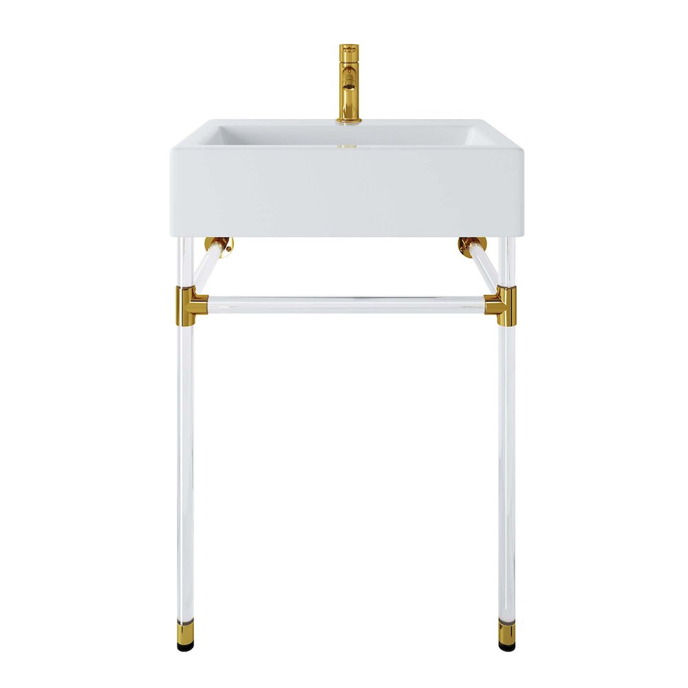 Redeem 24" Acrylic Wall-Mount Bathroom Vanity. Picture 6