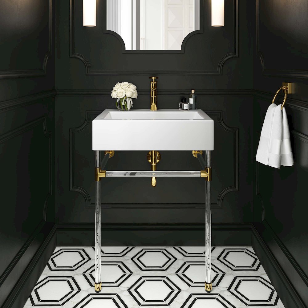 Redeem 24" Acrylic Wall-Mount Bathroom Vanity. Picture 8