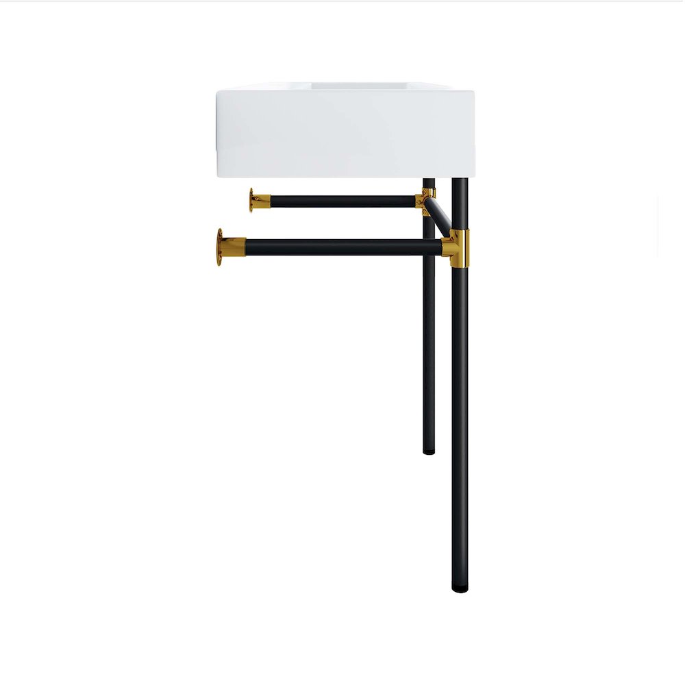 Redeem 24" Wall-Mount Black Stainless Steel Bathroom Vanity. Picture 5