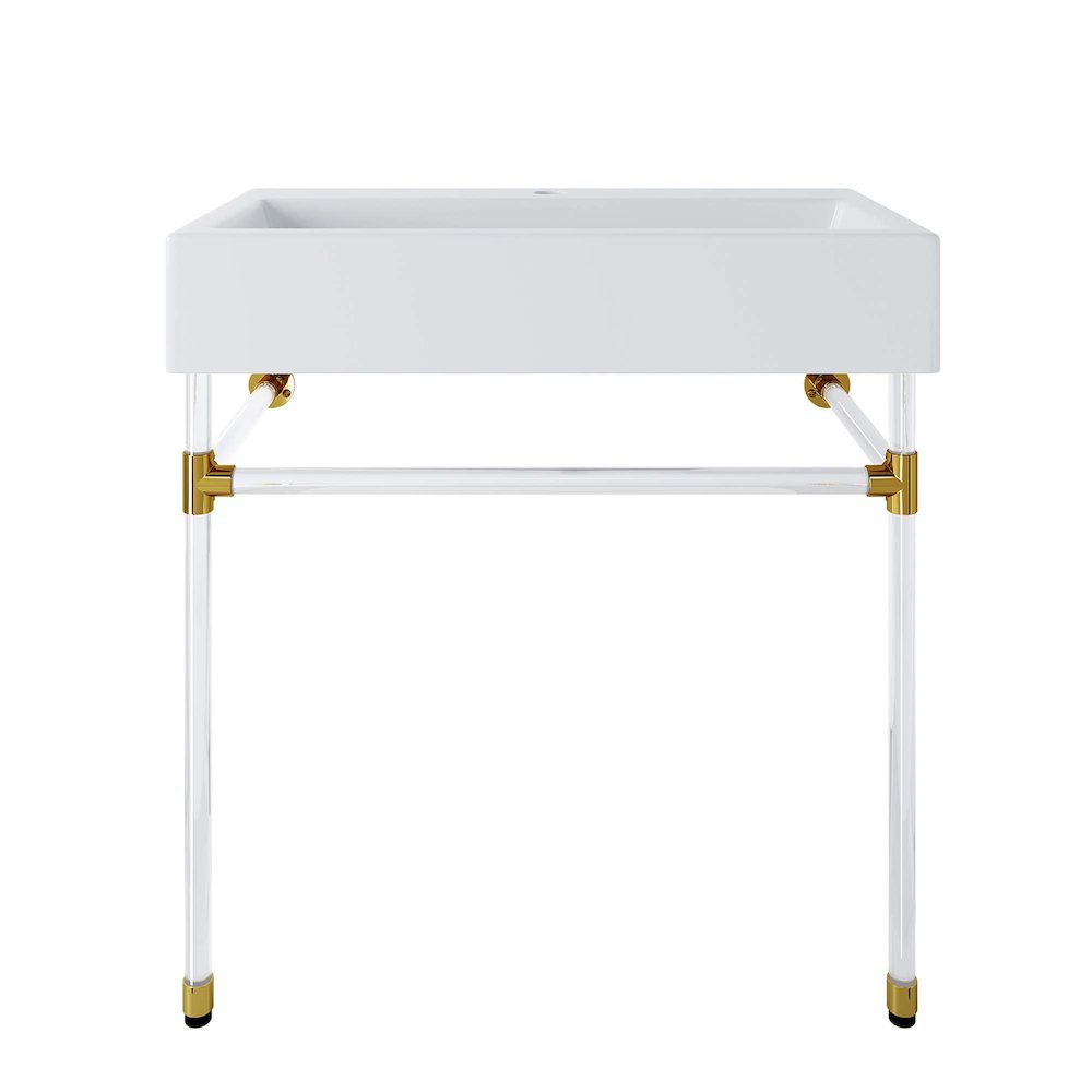 Redeem 32" Acrylic Wall-Mount Bathroom Vanity. Picture 1