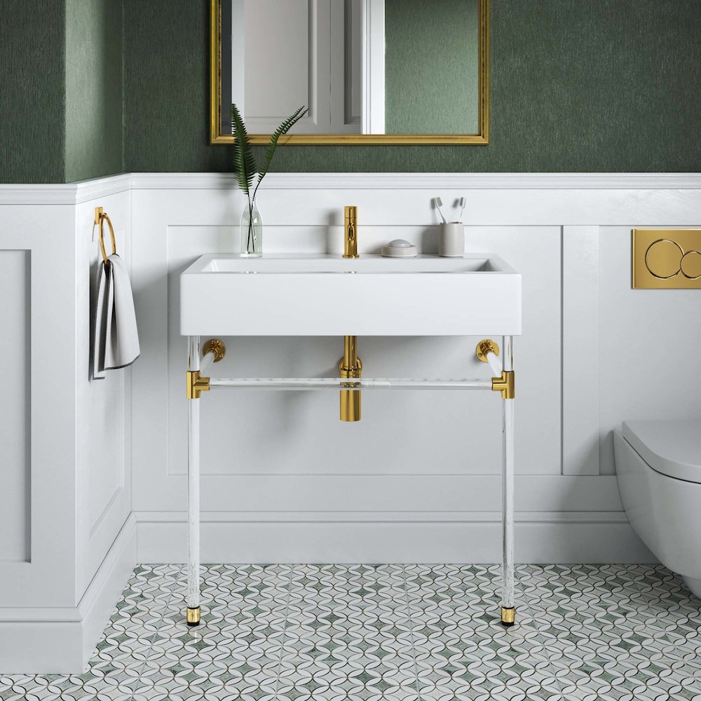 Redeem 32" Acrylic Wall-Mount Bathroom Vanity. Picture 8