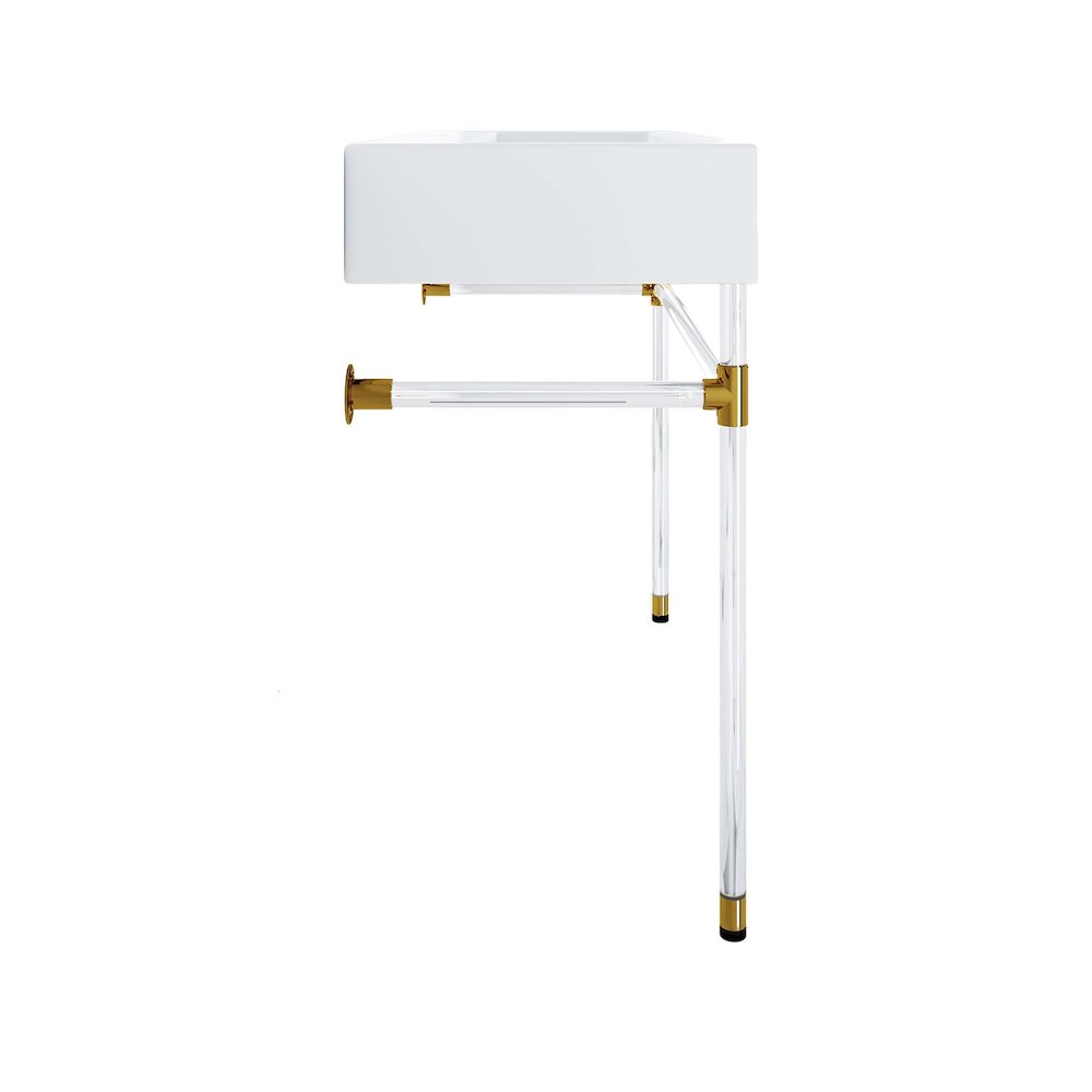 Redeem 40" Acrylic Wall-Mount Bathroom Vanity. Picture 4