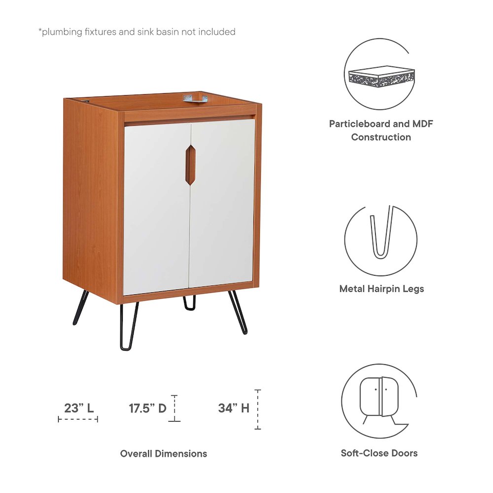 Energize 24" Bathroom Vanity Cabinet (Sink Basin Not Included). Picture 2