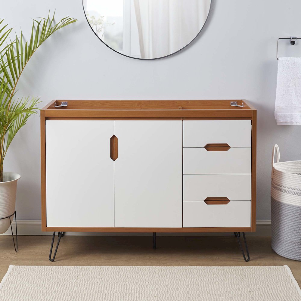 Energize 48" Single Sink Compatible (Not Included) Bathroom Vanity Cabinet. Picture 10