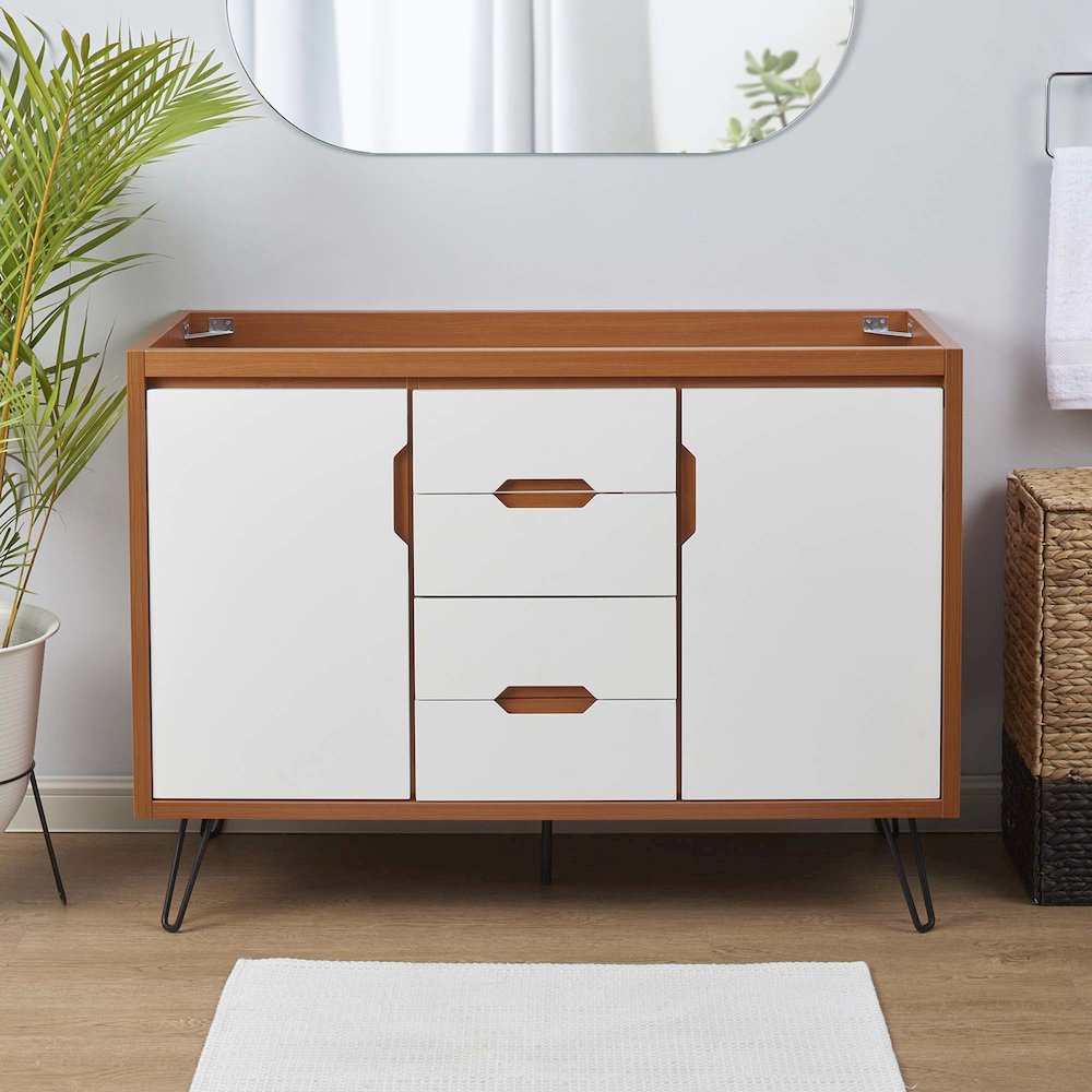 Energize 48" Double Sink Compatible (Not Included) Bathroom Vanity Cabinet. Picture 10