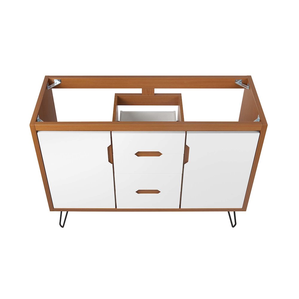 Energize 48" Double Sink Compatible (Not Included) Bathroom Vanity Cabinet. Picture 4