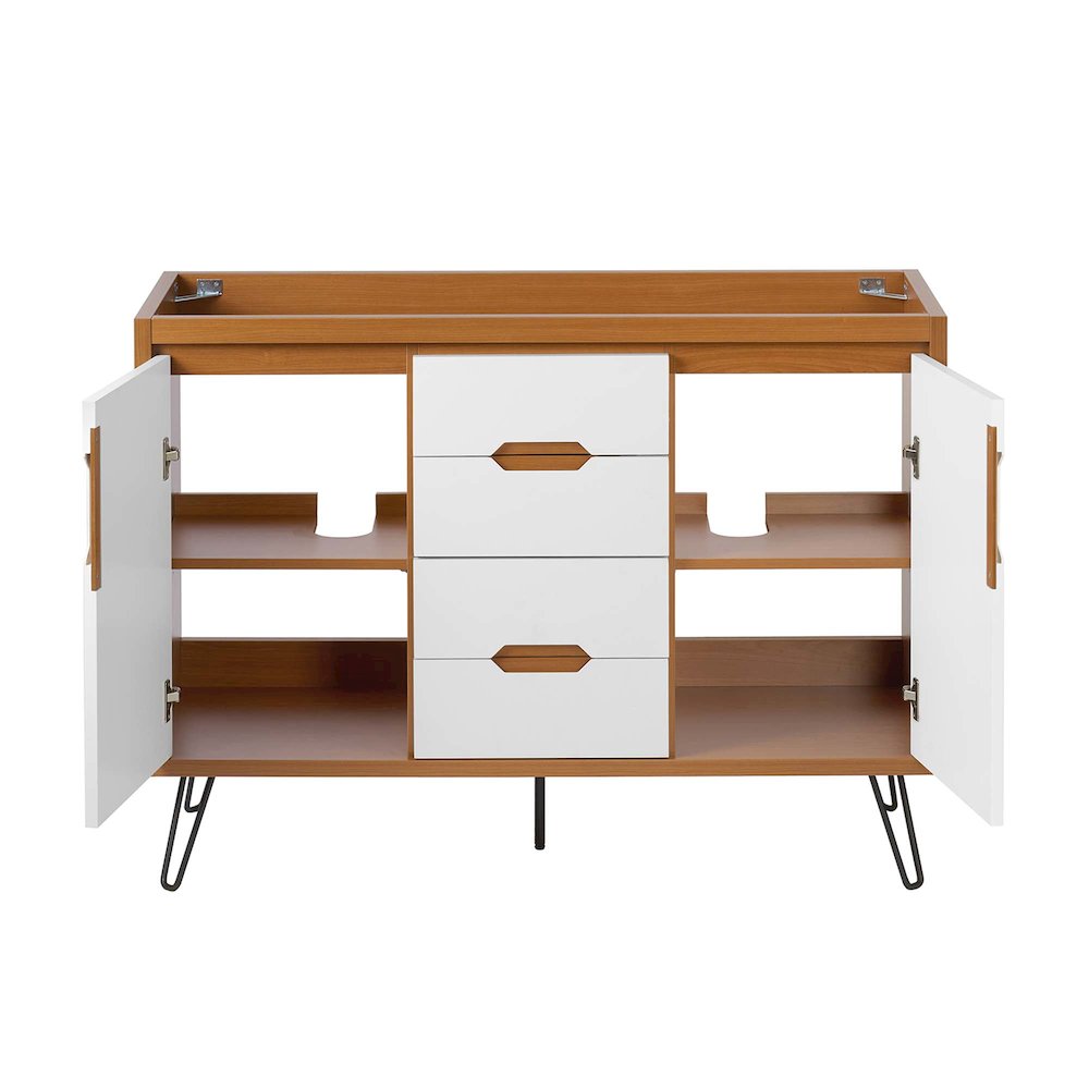 Energize 48" Double Sink Compatible (Not Included) Bathroom Vanity Cabinet. Picture 5