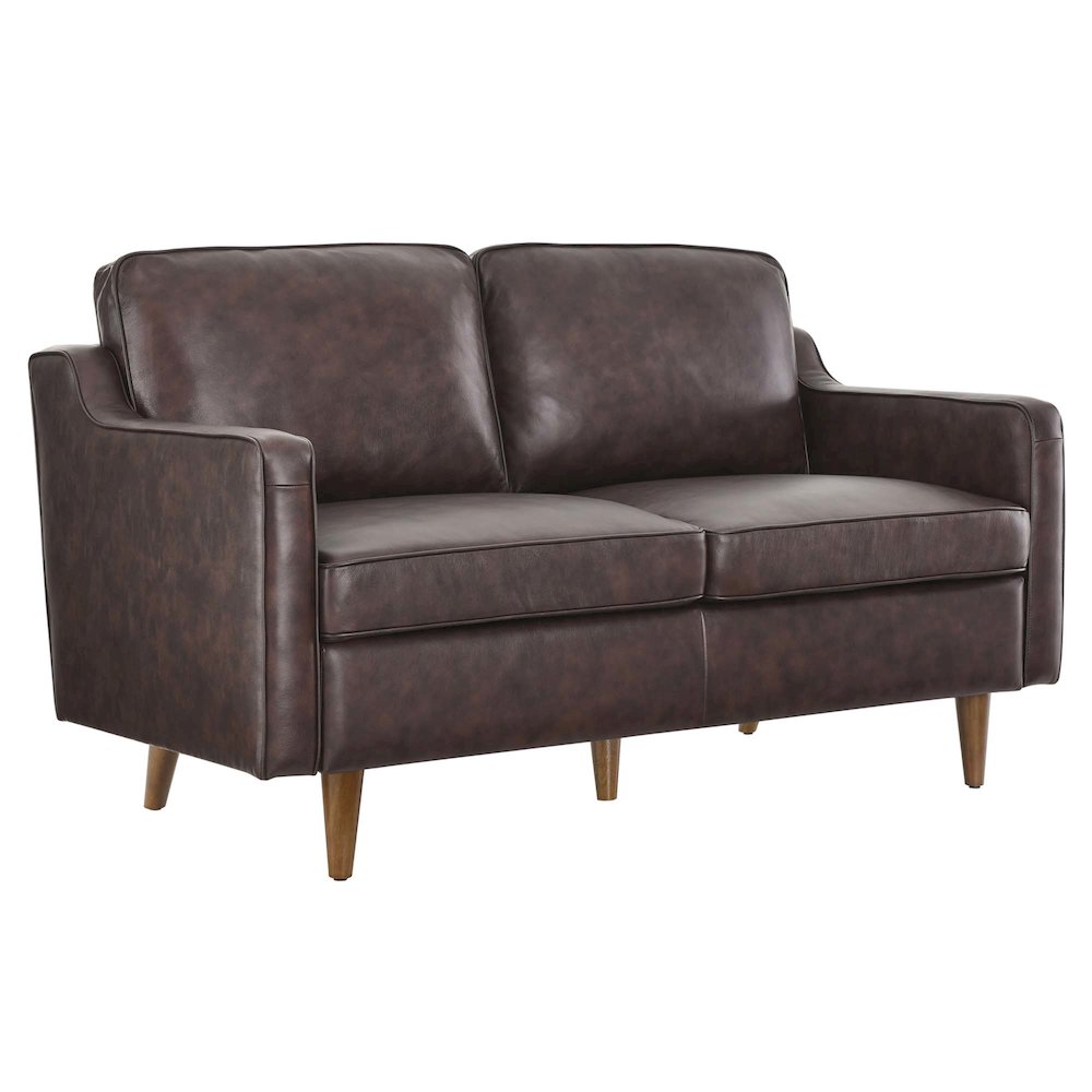 Impart Genuine Leather Loveseat. Picture 1