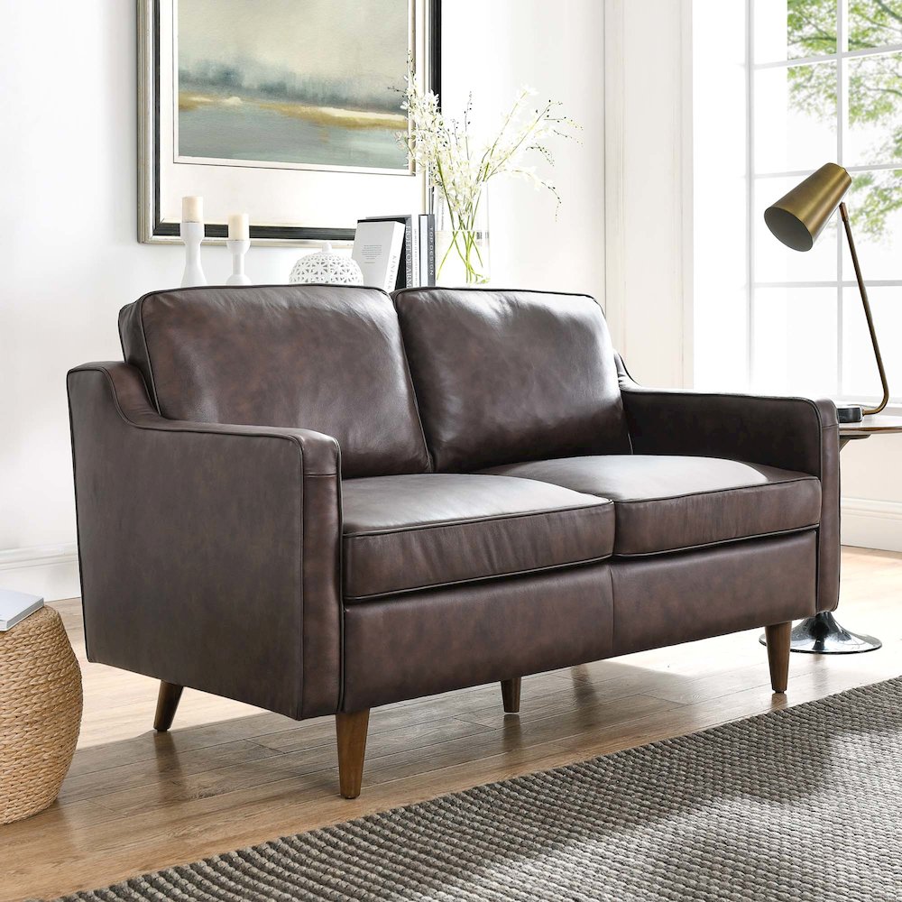 Impart Genuine Leather Loveseat. Picture 7