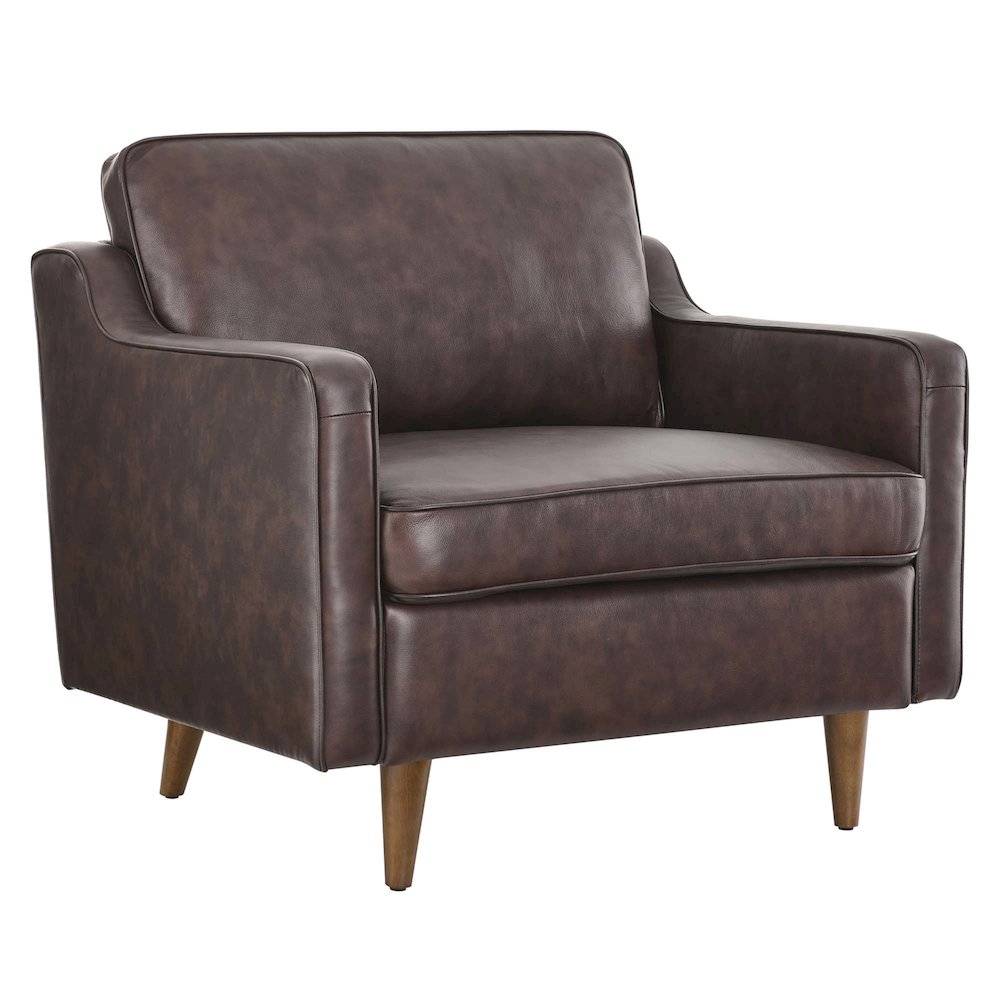 Impart Genuine Leather Armchair. Picture 1