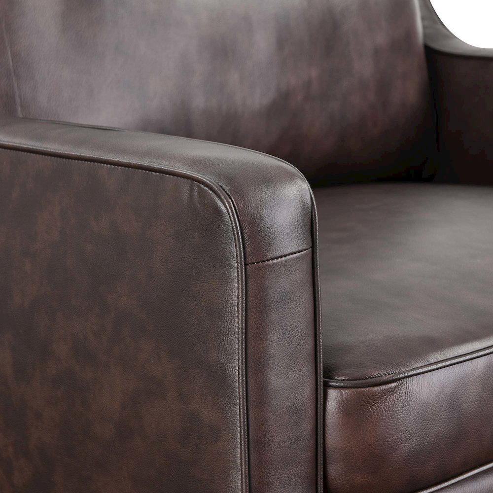 Impart Genuine Leather Armchair. Picture 3