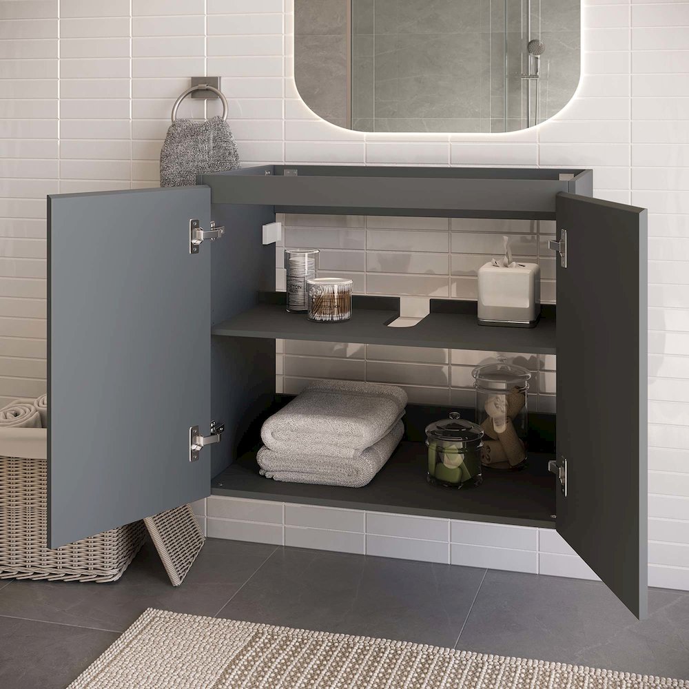 Bryn 30" Wall-Mount Bathroom Vanity (Sink Basin Not Included). Picture 9