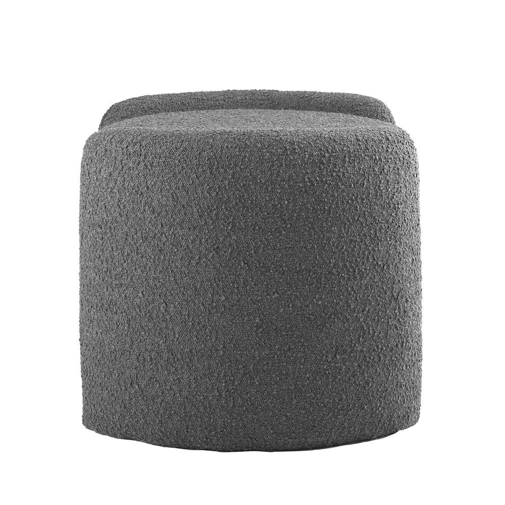 Nebula Boucle Upholstered Ottoman. Picture 4